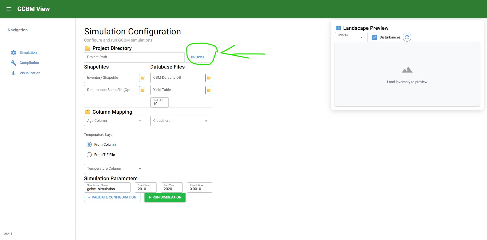 Simulation input discovery