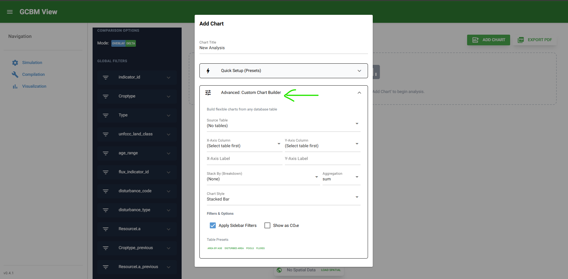 Visualization export and share